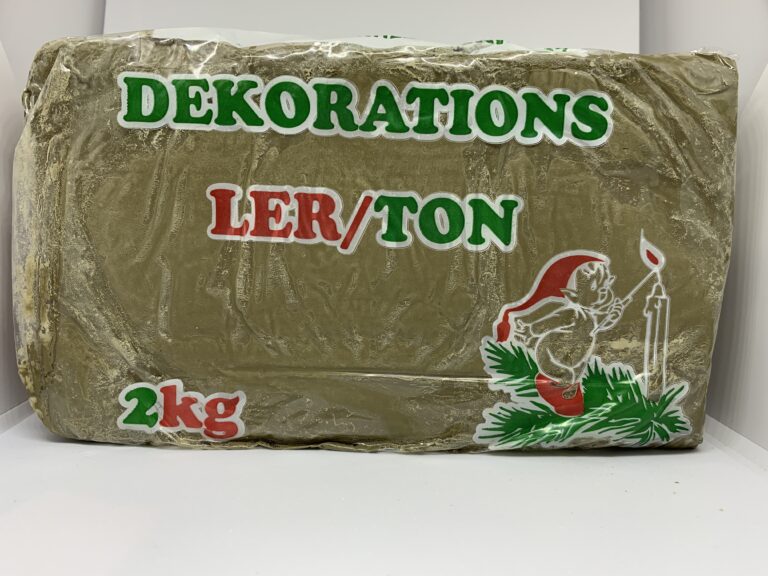 Dekorationsler ler og ton i pakke på 2 kg